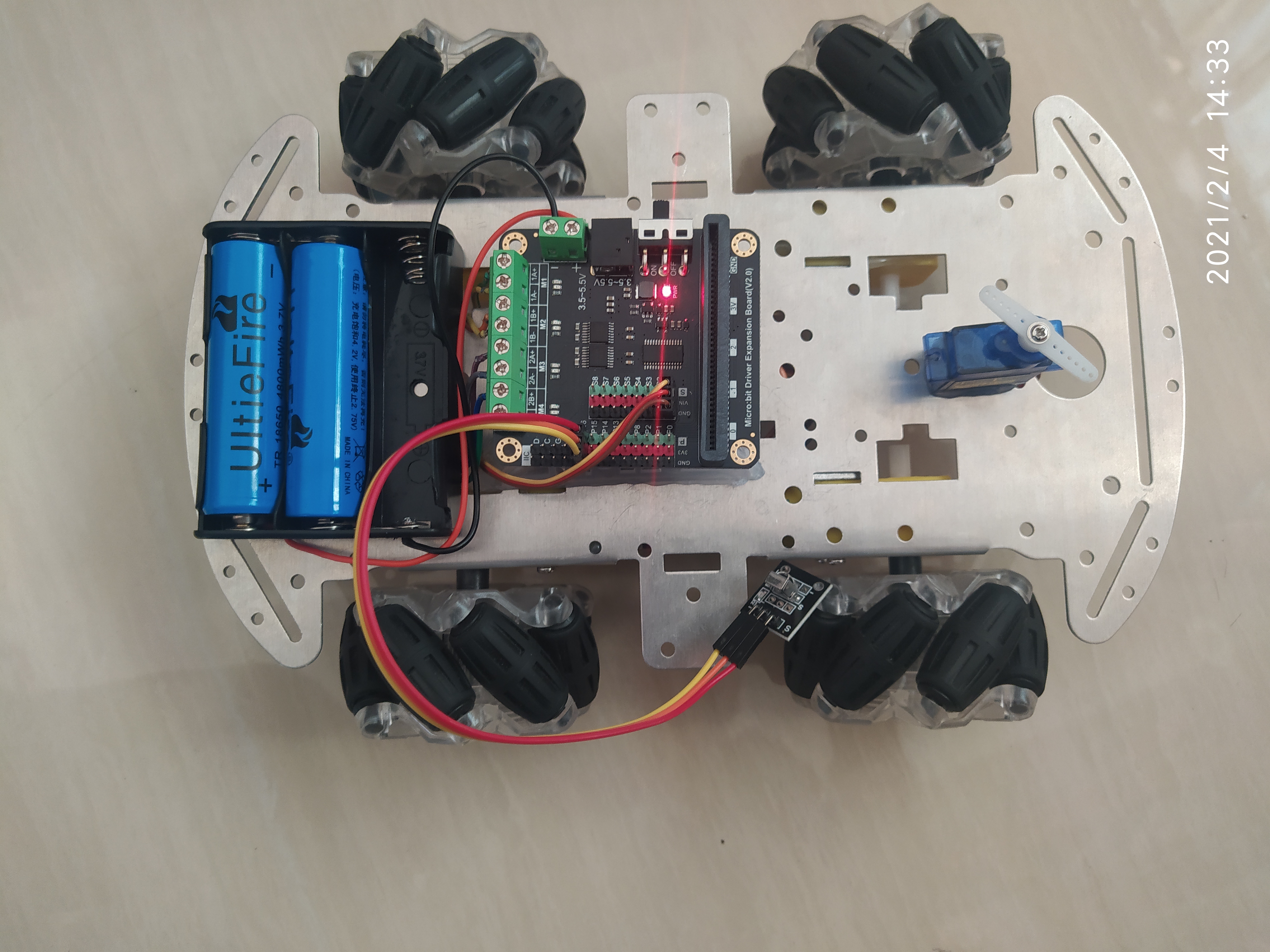 microbit麦轮小车