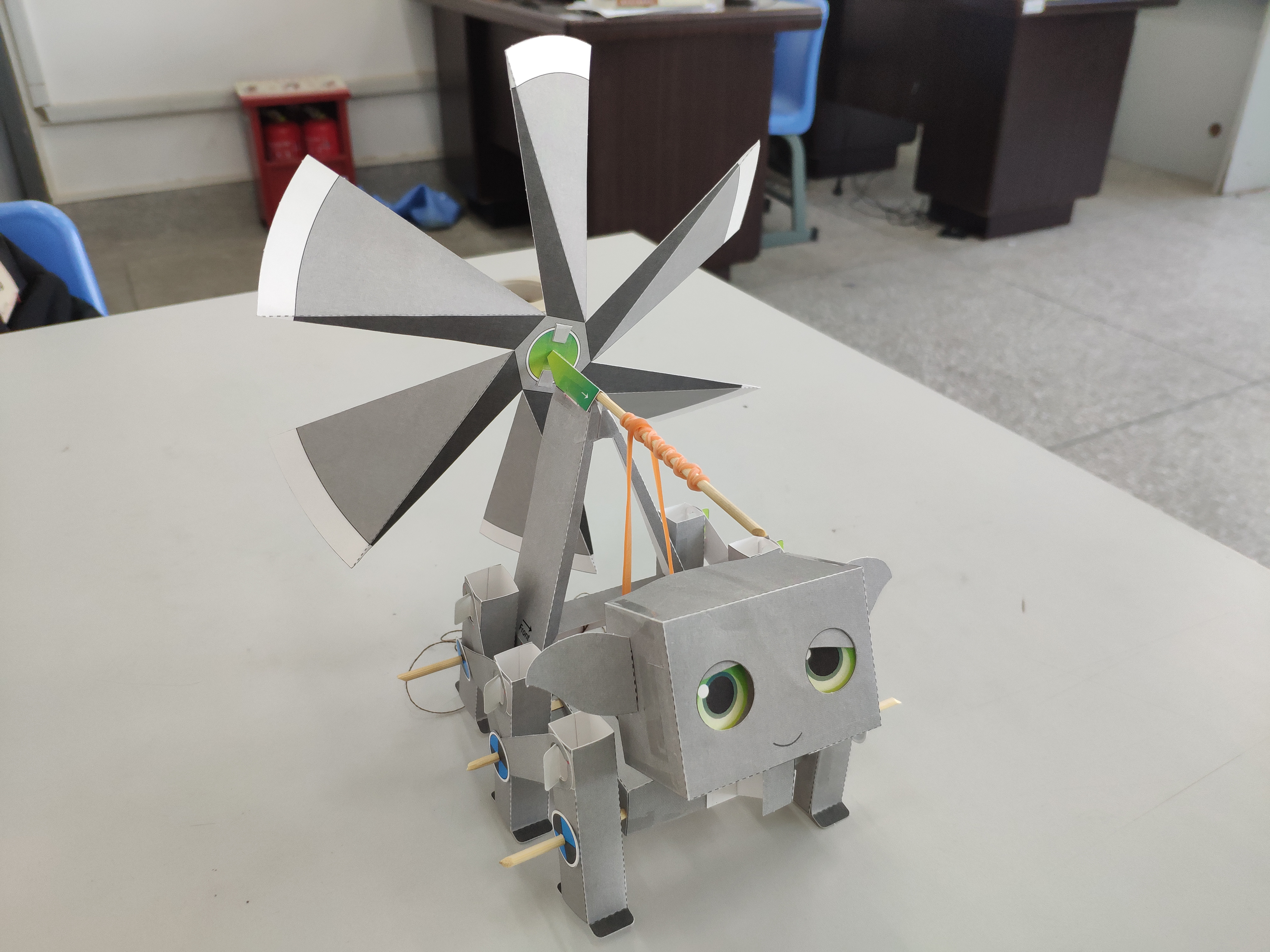 Makelog初试日记：风力折纸机器人