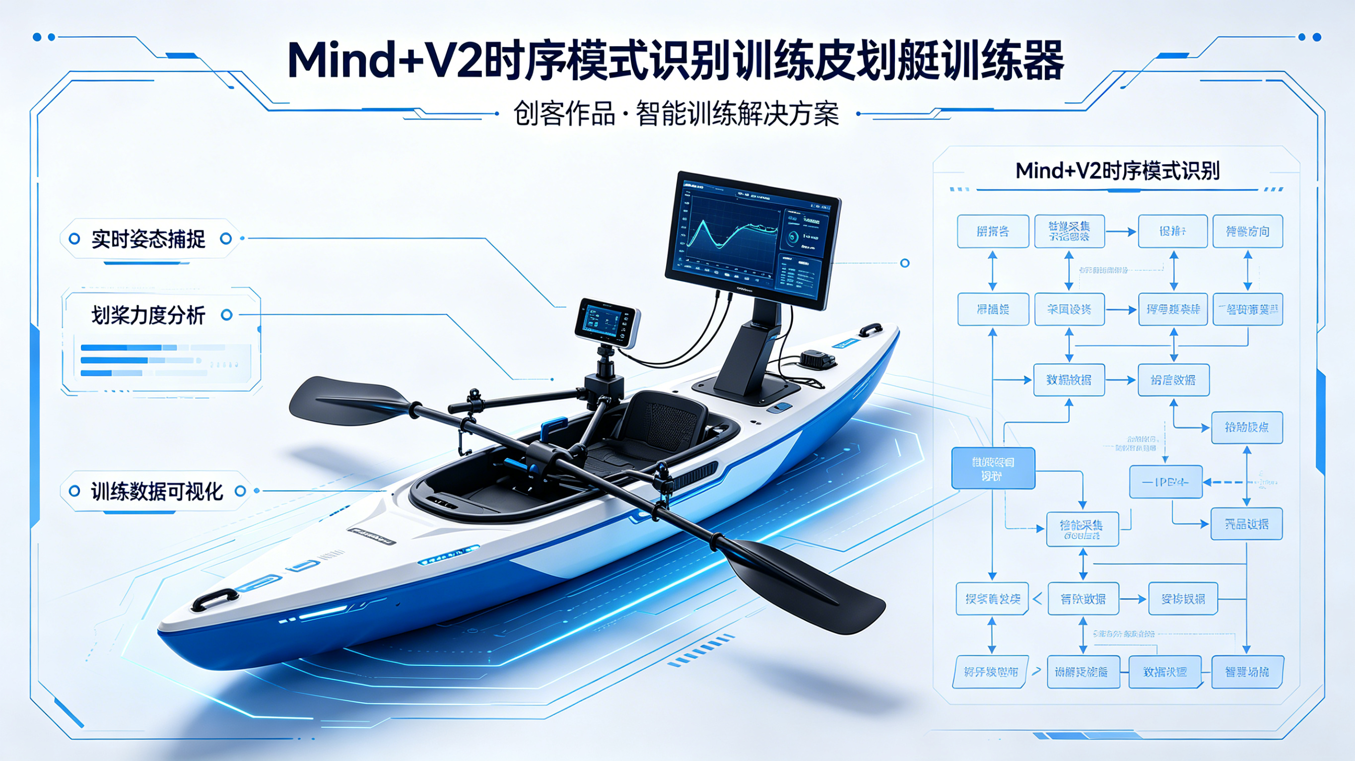 【创意智造组】基于Mind+V2时序模式识别训练的皮划艇训练器