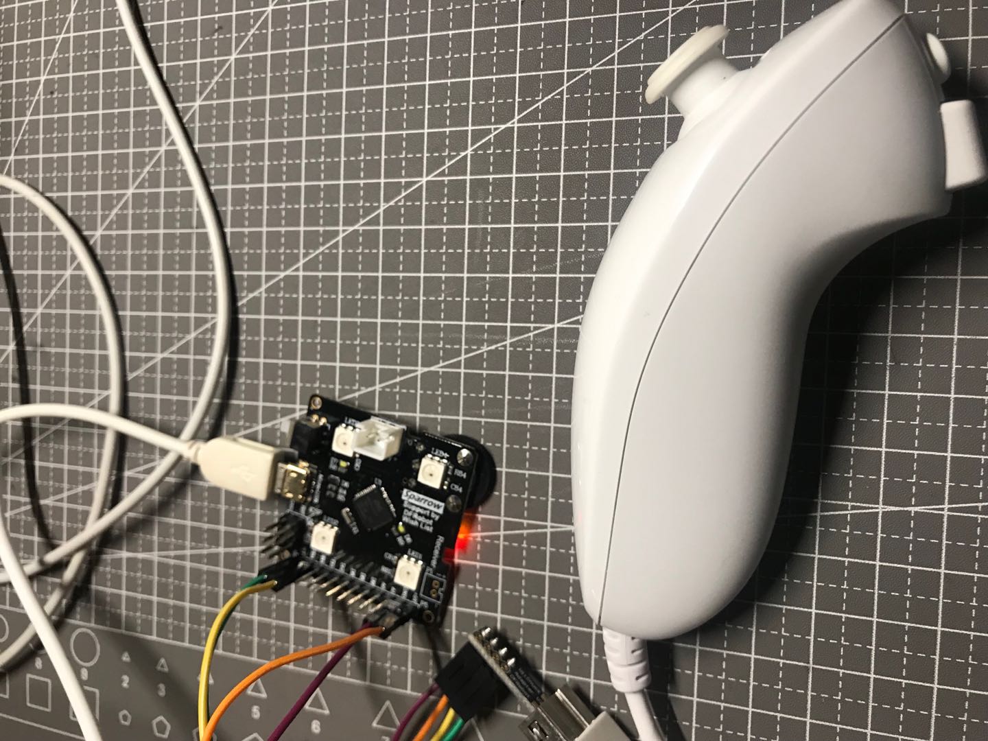 Wii手柄+arduino+processing创建虚拟现实