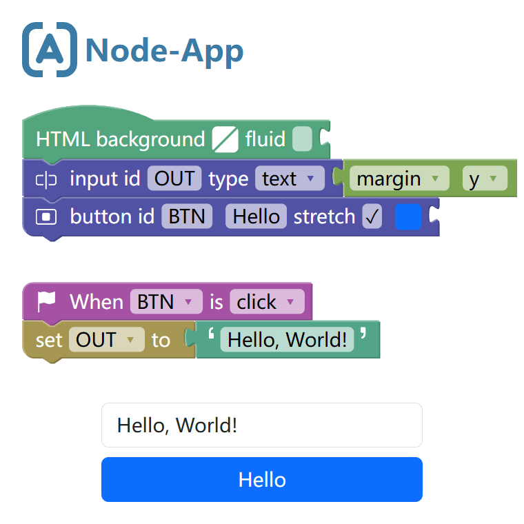 一个新的积木编程工具：Node-App