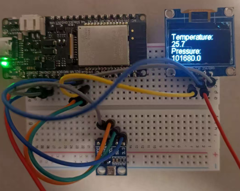 【FireBeetle 2 ESP32-C5】 基于arduino的室内气压温度计